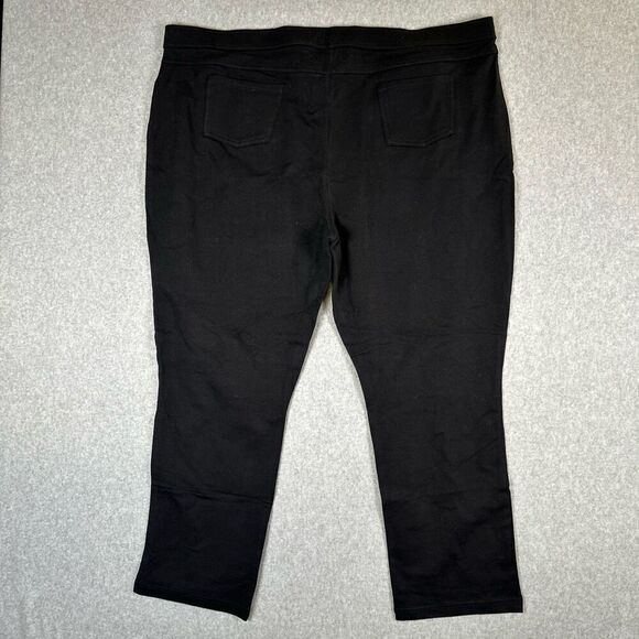 Susan Graver Womens Size 3X High Rise Denim Jeans Black Pockets Black Stretch - Picture 3 of 8